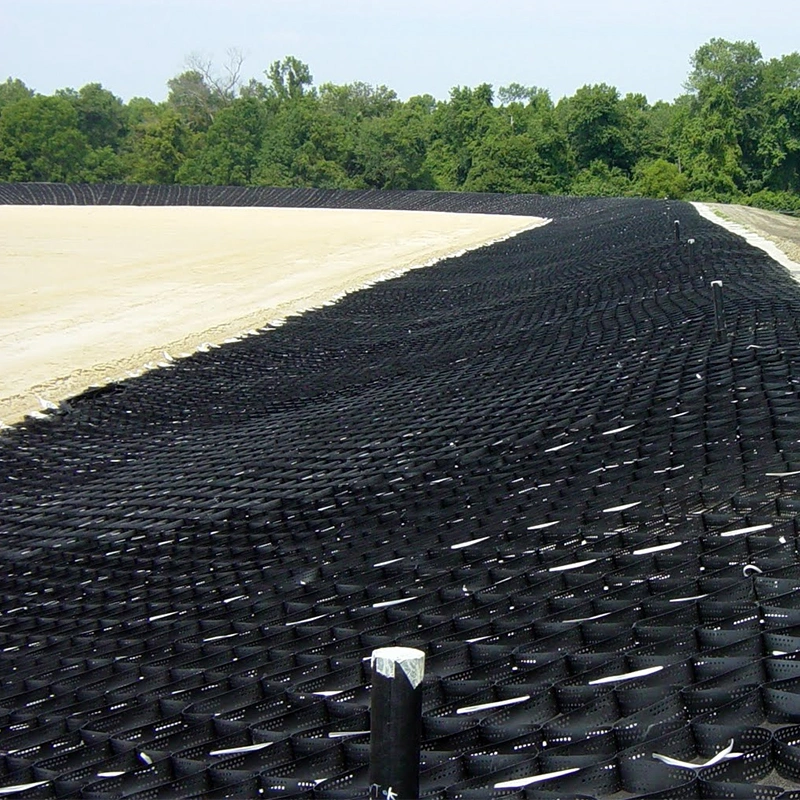 Honeycomb Geoweb HDPE Pea Gravel Ổn định lưới Geocells để kiểm soát xói mòn 2