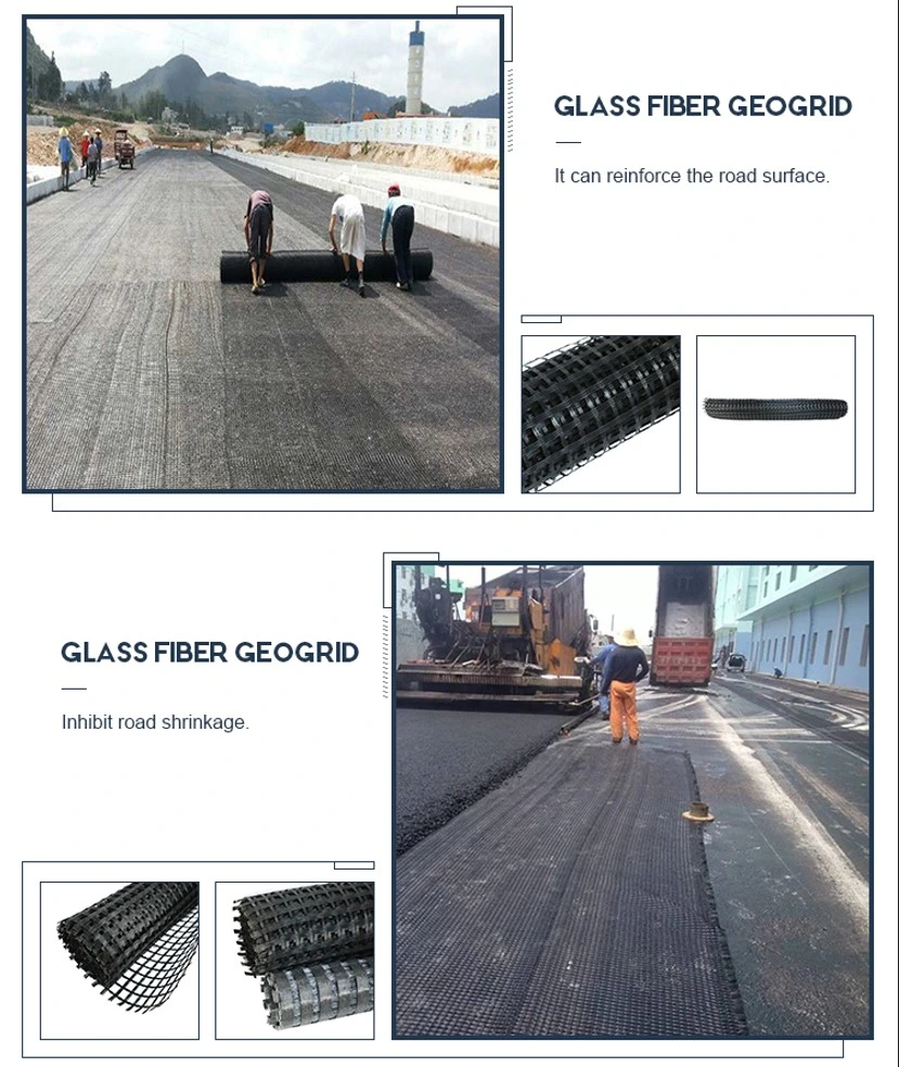 Vải địa kỹ thuật sợi thủy tinh phủ bitum cho nền tảng Rawilway 2