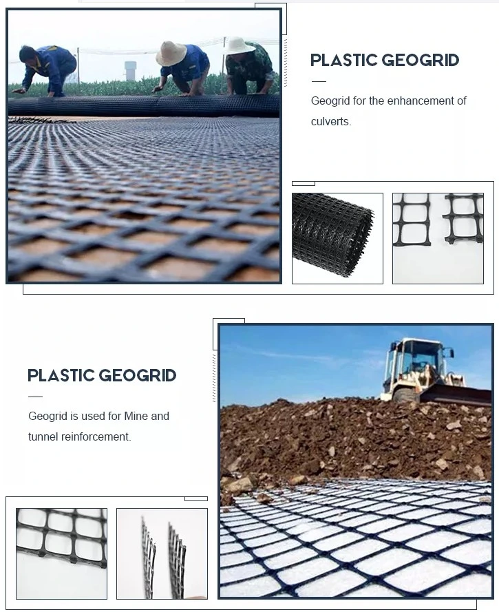 Chống trượt 30kn Nhựa PP Biaxial Geogrid Road Vật liệu xây dựng 2