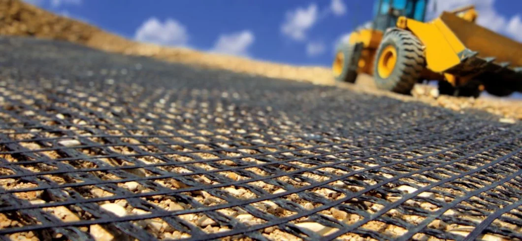 Sợi thủy tinh Geogrid có độ bền cao cho đường băng Asphalt Reinforcement 2