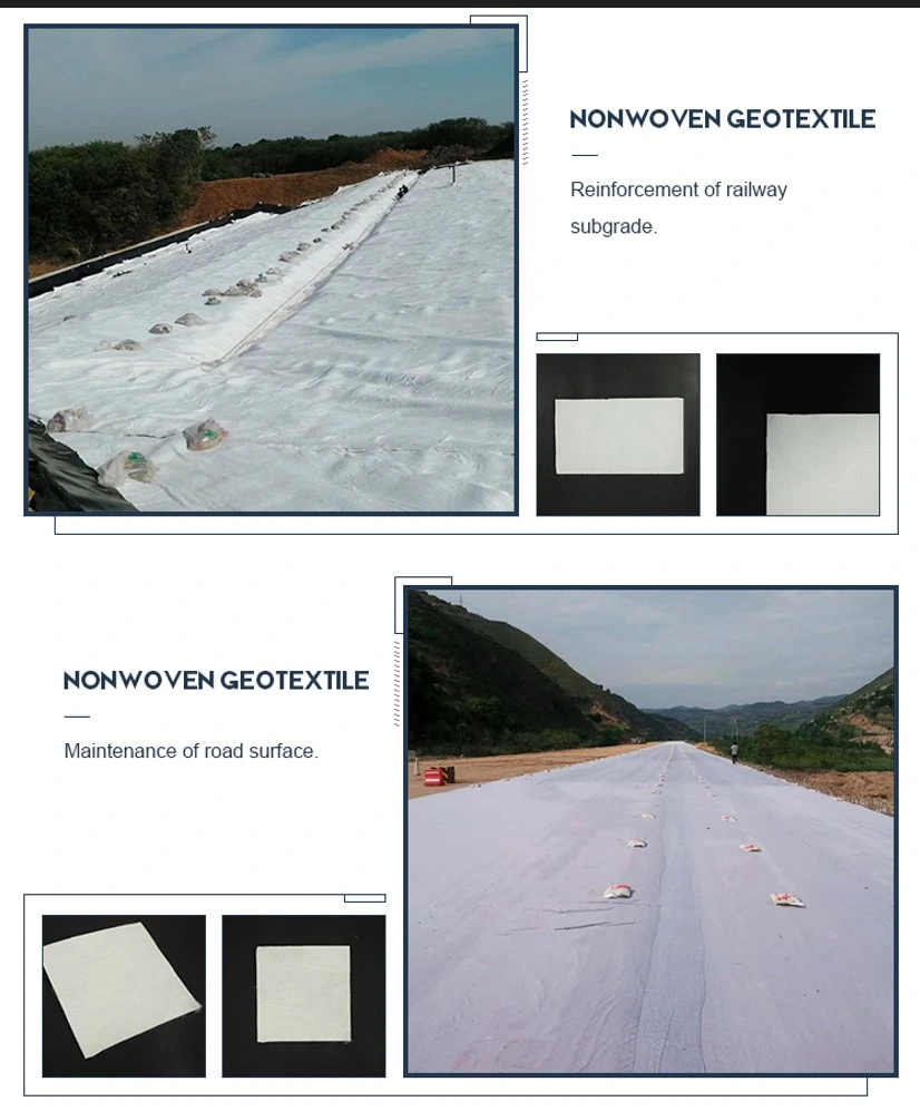 Đường xây dựng vải không dệt Geotextile Geogrid Kiểm soát xói mòn đất 2