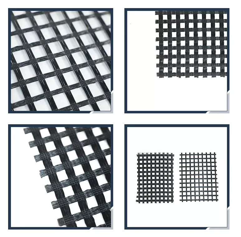 Warp đan polyester dệt PET Bi-axial Geogrid cho gia cố đường 0