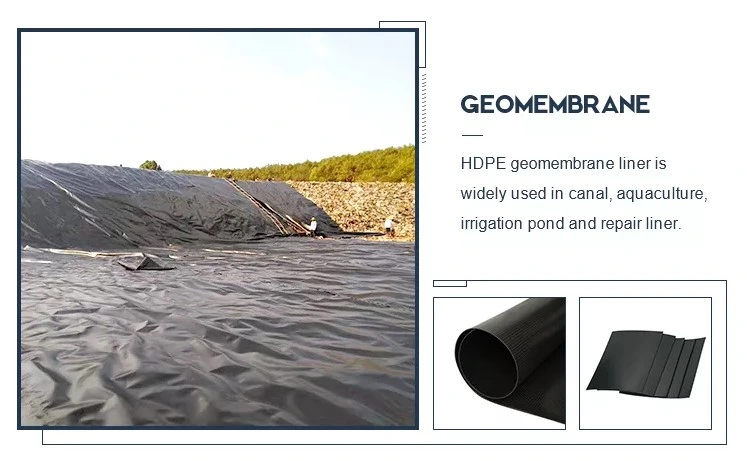 Đen cao mật độ polyethylene Liner Geomembrane 3
