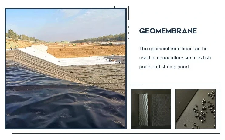 Đen cao mật độ polyethylene Liner Geomembrane 5