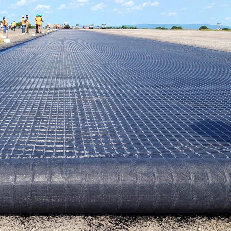 Vải thủy tinh Geogrid tăng cường kết hợp không dệt 3