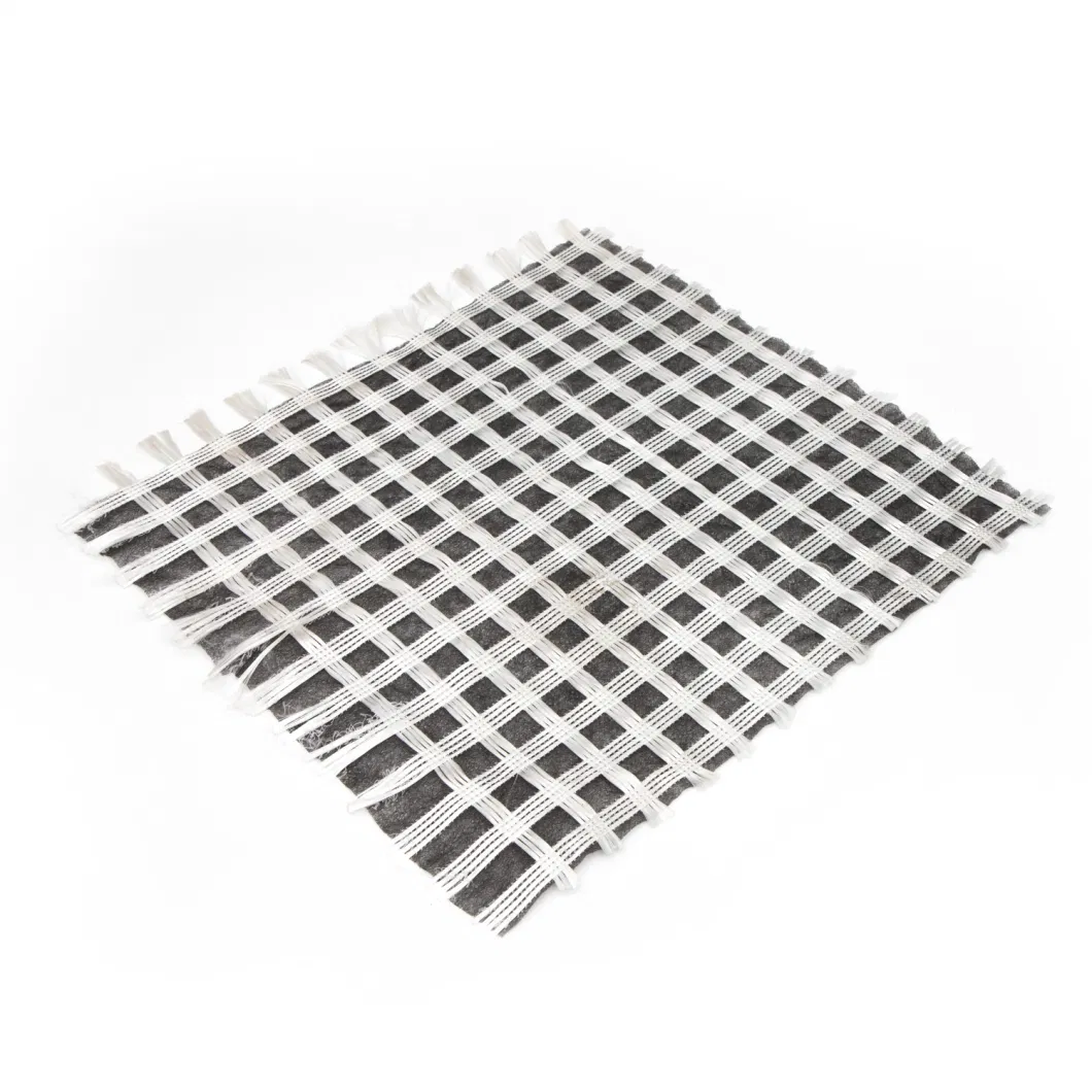 Đường kết hợp Bi-axial Fiberglass Geogrid với Geotextile không dệt để củng cố đất / vật liệu xây dựng đường 4