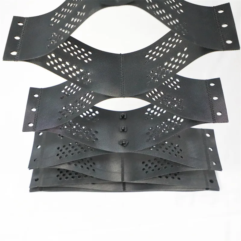 High Honeycomb Black HDPE Geocell Reinforcement Driveway For Road Gravel Stabilizer Grid Supporting Wall Embankment (Đường cắm đất) 4