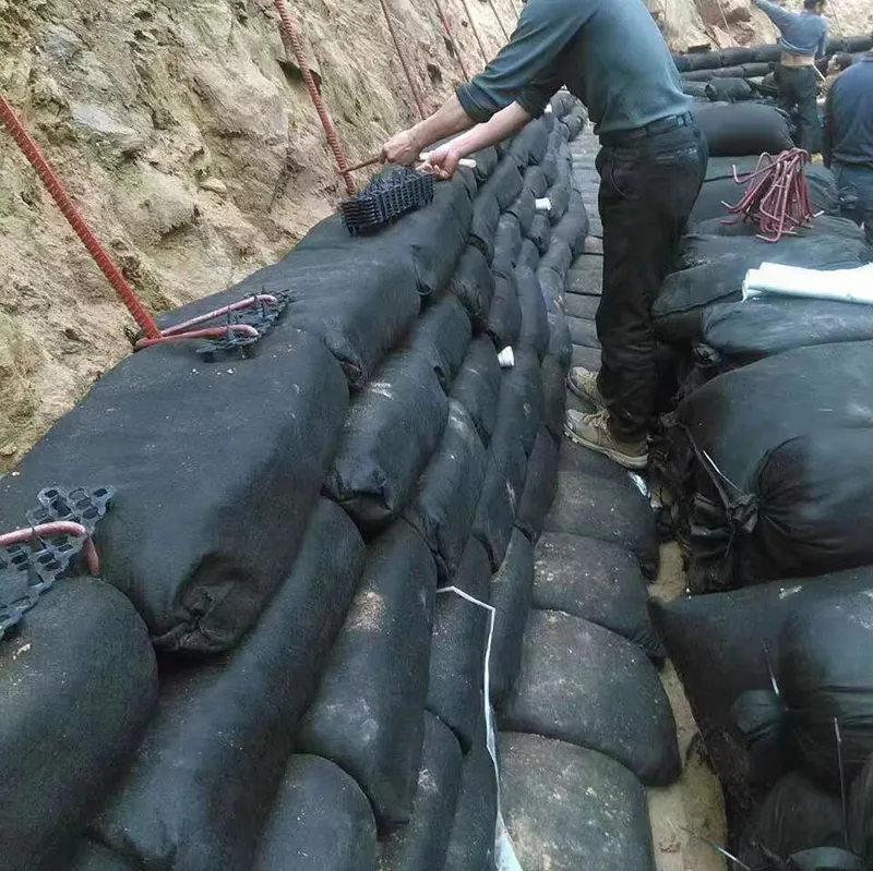 Bao bì không dệt polyester / PP Geobag để bảo vệ sườn và đập cỏ để bảo vệ môi trường sinh thái 12