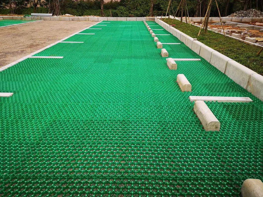 Đường lát nhựa lưới cỏ HDPE Đường lát nhựa lưới cỏ sỏi trong vườn đỗ xe 9