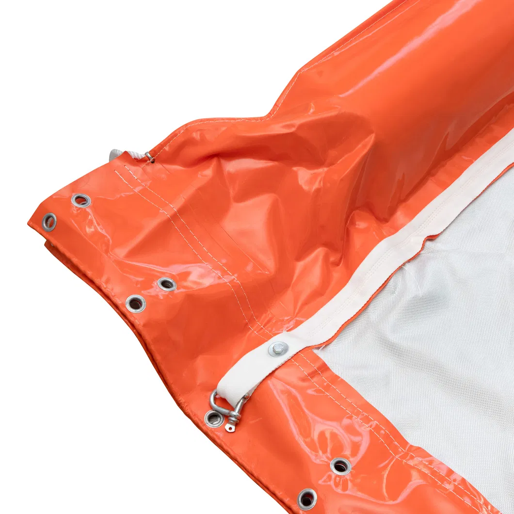 Thấm nước nổi Silt rèm PVC Silt rèm Boom Silt rèm dầu PVC Boom dầu chứa hàng rào Silt rèm 7
