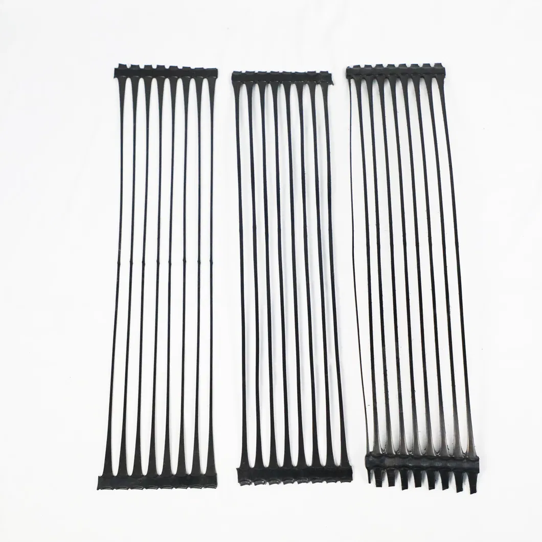 PP nhựa PE một chiều Polyester Geogrid Gravel Grid Stabilizer đất để củng cố đất 3