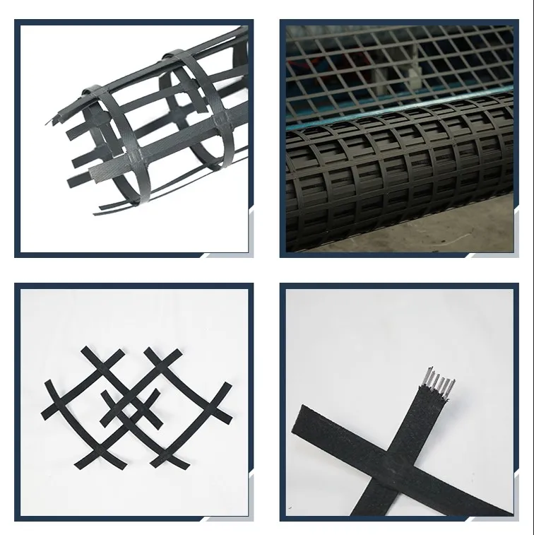 Sức mạnh căng cao hàn biaxial thép nhựa kết hợp đất làm việc Geogrid cho ổn định đất, tính năng chống xói mòn 1