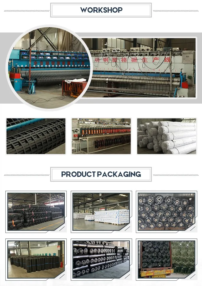 Sức mạnh căng cao hàn biaxial thép nhựa kết hợp đất làm việc Geogrid cho ổn định đất, tính năng chống xói mòn 5