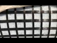 Warp Knitting Polyester tăng cường sợi thủy tinh Geogrid không dệt cho bề mặt đường bê tông