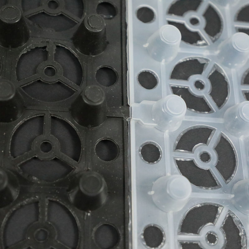 Lưu trữ nước Màng thoát nước lõm Tấm thoát nước Hdpe cho tòa nhà Bảo vệ chống thấm nước