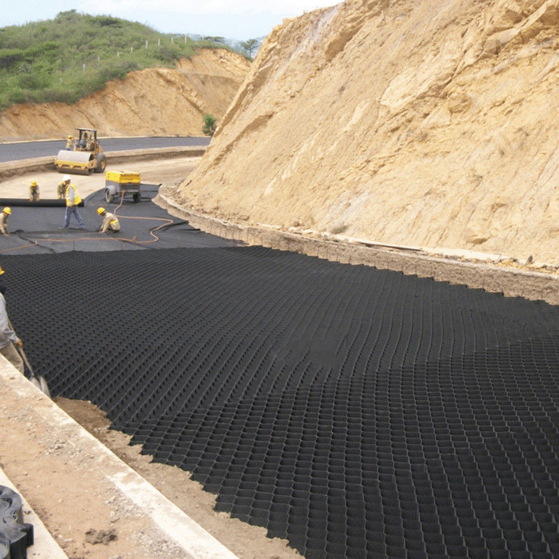 Chống ăn mòn 50mm Hdpe Geocell cho đường gia cố đất dốc đồi