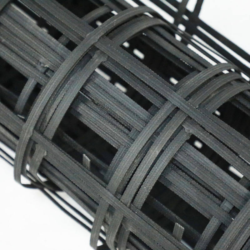 80kn thép nhựa Geogrid với axit và kháng kiềm cho bảo vệ dốc Subgrade
