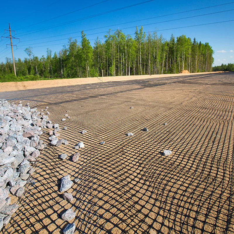 Khả năng chống cháy PP Biaxial Geogrid cho mỏ than chống cháy / PP biaxial nhựa được xát ra