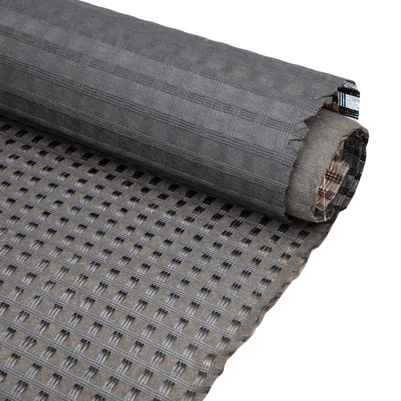 Đường kết hợp Bi-axial Fiberglass Geogrid với Geotextile không dệt để củng cố đất / vật liệu xây dựng đường