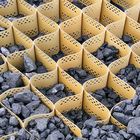 Hệ thống vật liệu lưới sỏi HDPE Đường lái xe Geocell kết cấu Để tăng cường đường