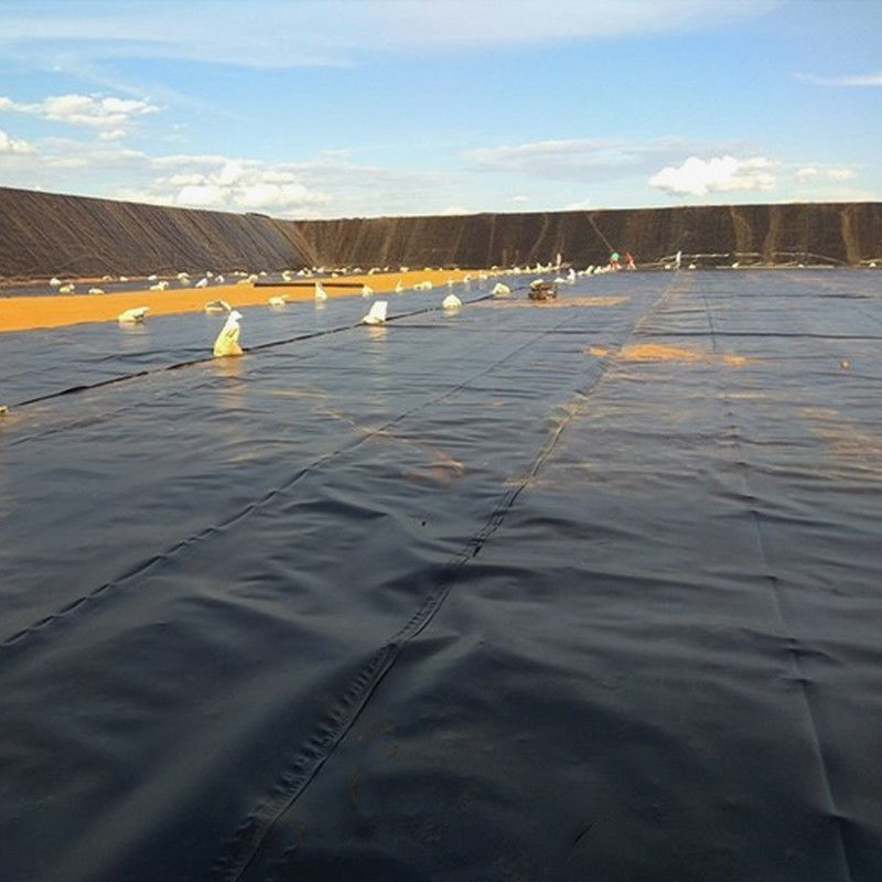 HDPE / LDPE Geomembrane 1.0mm/1.5mm/2.0mm Đối với chống nước / Liner ao cá / bãi rác / hồ nhân tạo / mỏ / đập / hồ bơi