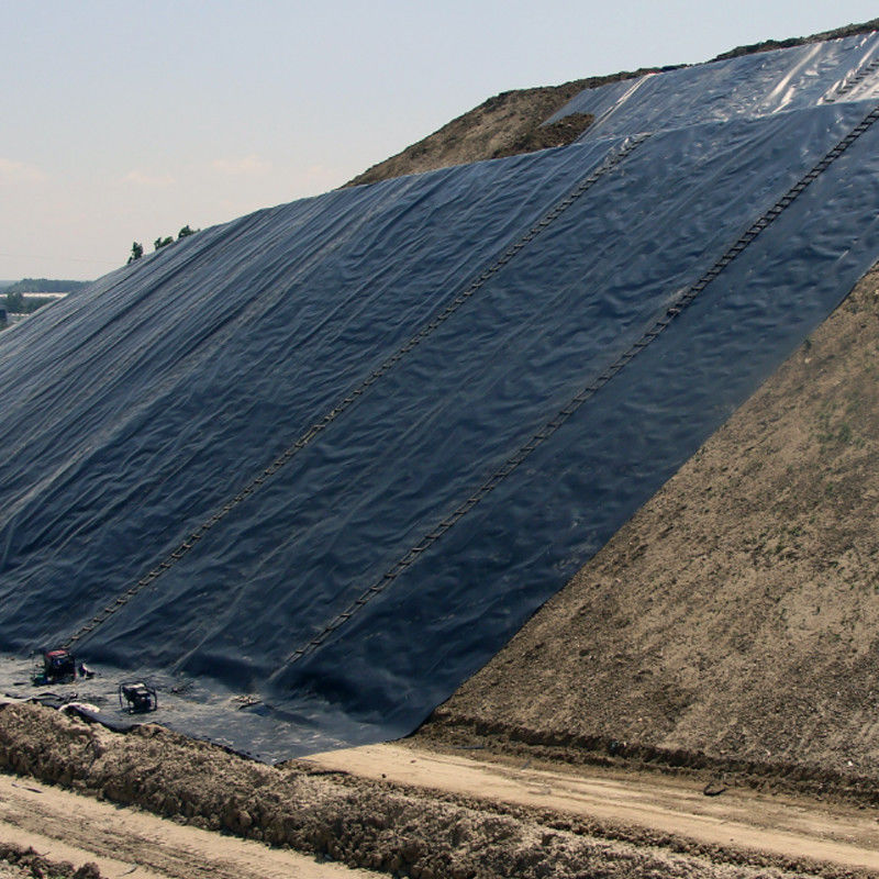HDPE / LDPE Geomembrane 1.0mm/1.5mm/2.0mm Đối với chống nước / Liner ao cá / bãi rác / hồ nhân tạo / mỏ / đập / hồ bơi