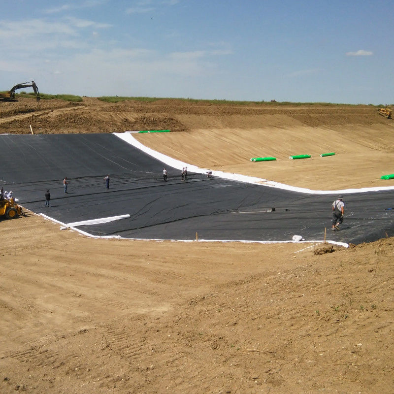 HDPE / LDPE Geomembrane 1.0mm/1.5mm/2.0mm Đối với chống nước / Liner ao cá / bãi rác / hồ nhân tạo / mỏ / đập / hồ bơi