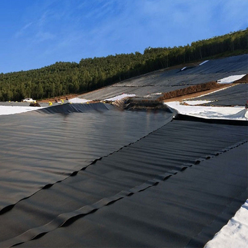 HDPE / LDPE Geomembrane 1.0mm/1.5mm/2.0mm Đối với chống nước / Liner ao cá / bãi rác / hồ nhân tạo / mỏ / đập / hồ bơi