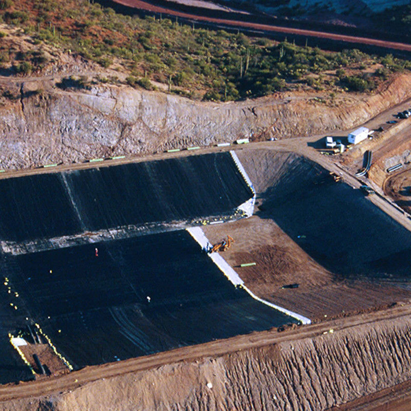 HDPE / LDPE Geomembrane 1.0mm/1.5mm/2.0mm Đối với chống nước / Liner ao cá / bãi rác / hồ nhân tạo / mỏ / đập / hồ bơi