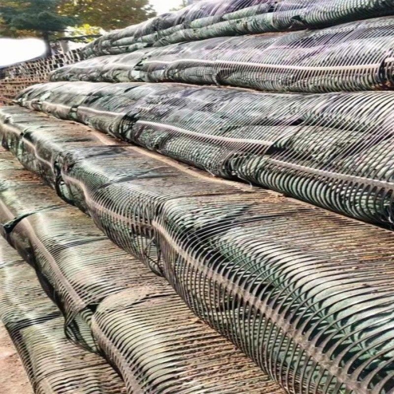 Geo Grid Ground Grid Plastic Uniaxial Polyester Geogrid Uniaxial Gravle Grid Ground cho tầng hầm đường lái xe