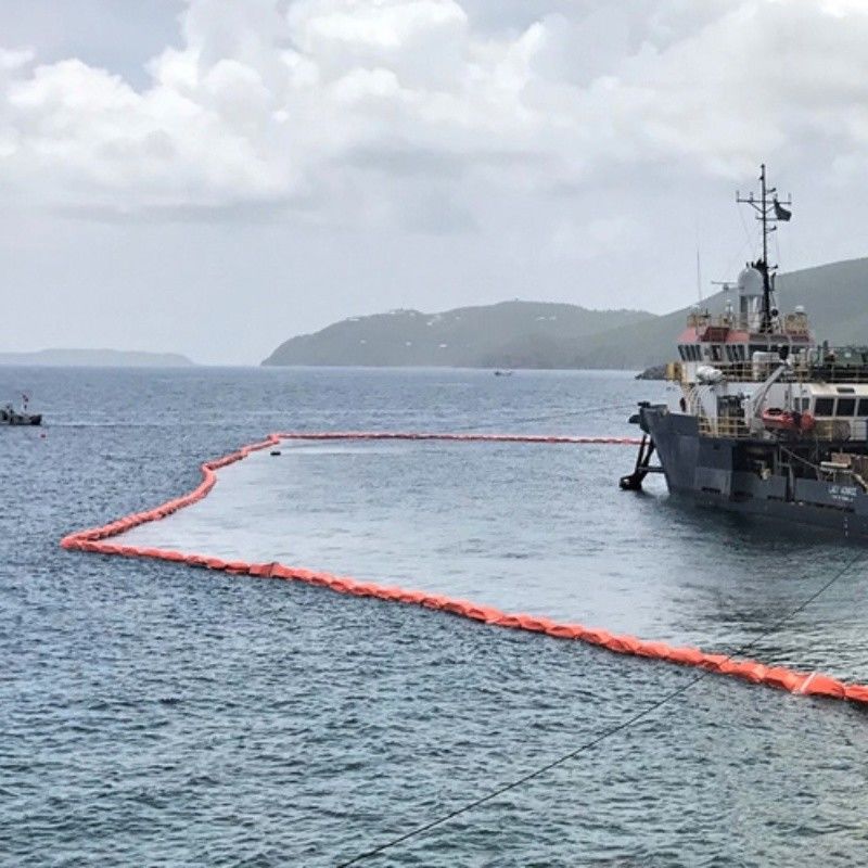 Silt Curtain PVC Floating Silt Curtain Containment Boom Eco Friendly Oil Spilling Boom Silt Curtain cho môi trường nước
