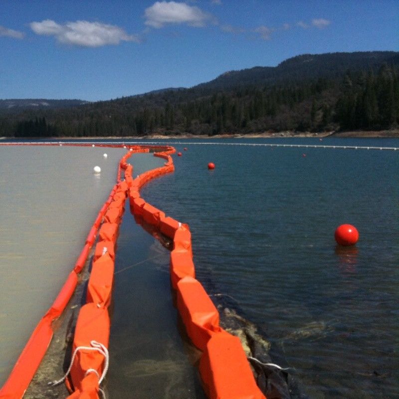 Silt Curtain PVC Floating Silt Curtain Containment Boom Eco Friendly Oil Spilling Boom Silt Curtain cho môi trường nước