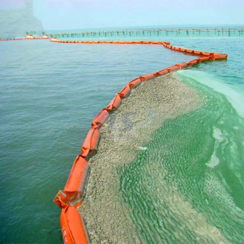 Silt Curtain PVC Floating Silt Curtain Containment Boom Eco Friendly Oil Spilling Boom Silt Curtain cho môi trường nước
