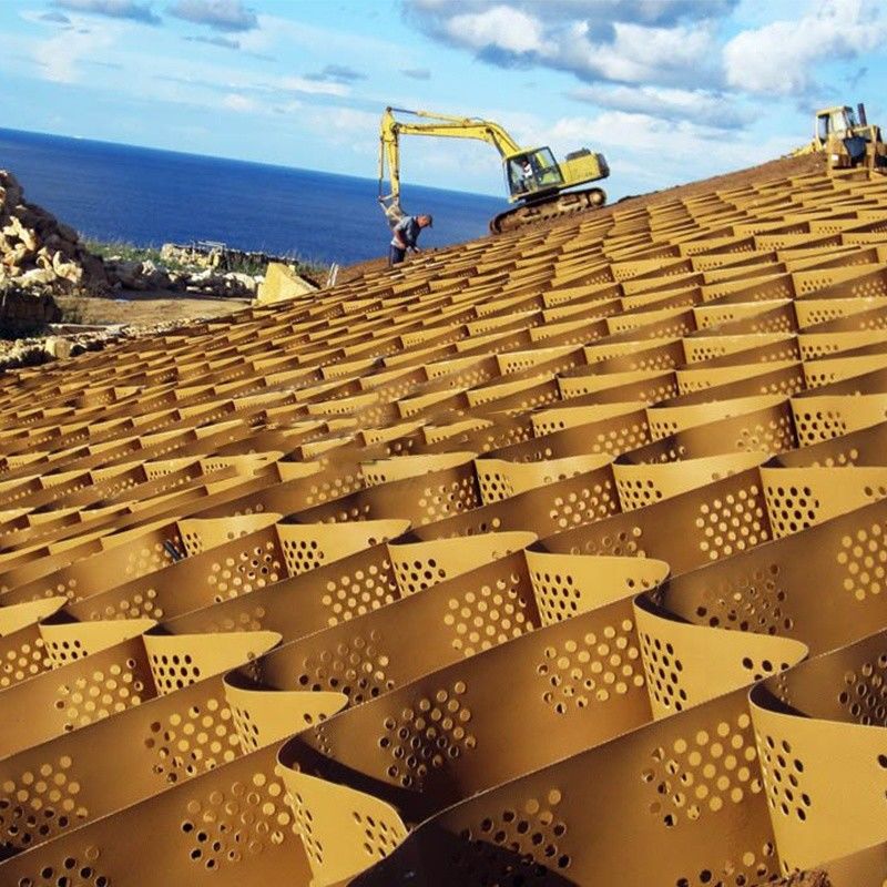 HDPE Geocell Gravel Stabilizer đất đai bãi đậu xe lưới cỏ cỏ cỏ cỏ cỏ cỏ cỏ cỏ cỏ cỏ cỏ cỏ cỏ cỏ