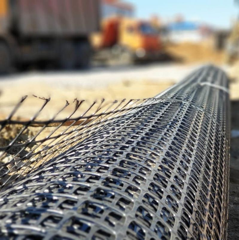 PP Biaxial Geogrid Uniaxial Geogrid Geo Grids Polypropylene Nhựa Biaxial Geogrid 15kN 20kN 30kN 40kN 50kN Đối với đất S