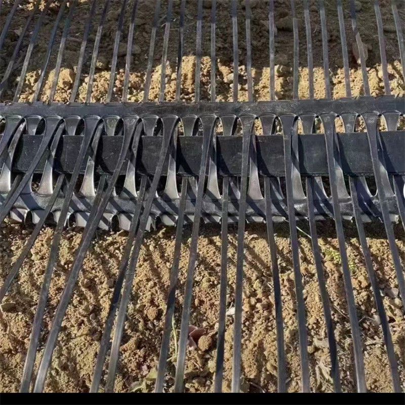 PP nhựa PE một chiều Polyester Geogrid Gravel Grid Stabilizer đất để củng cố đất