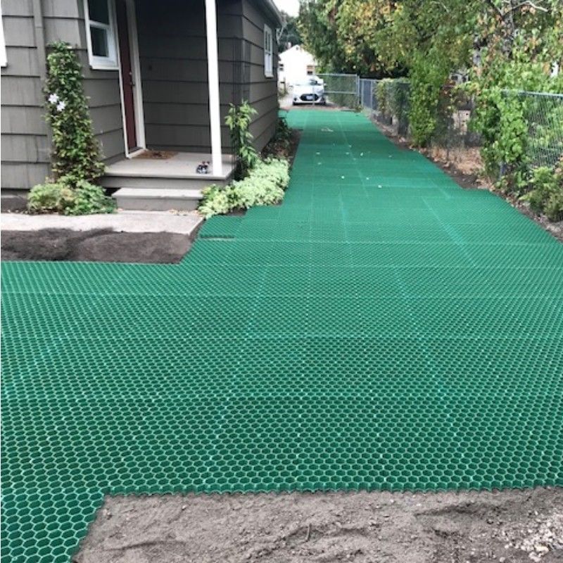 Cỏ Paver Mat nhựa cỏ lưới cỏ sỏi đường vỉa hè đường vỉa hè lưới cỏ