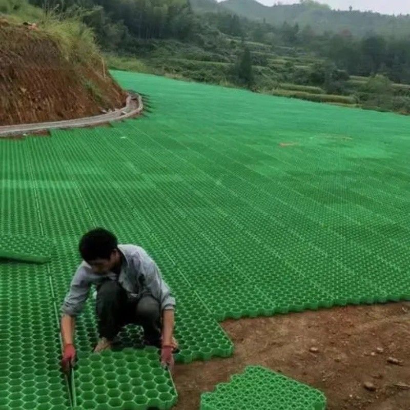 Cỏ Paver Mat nhựa cỏ lưới cỏ sỏi đường vỉa hè đường vỉa hè lưới cỏ