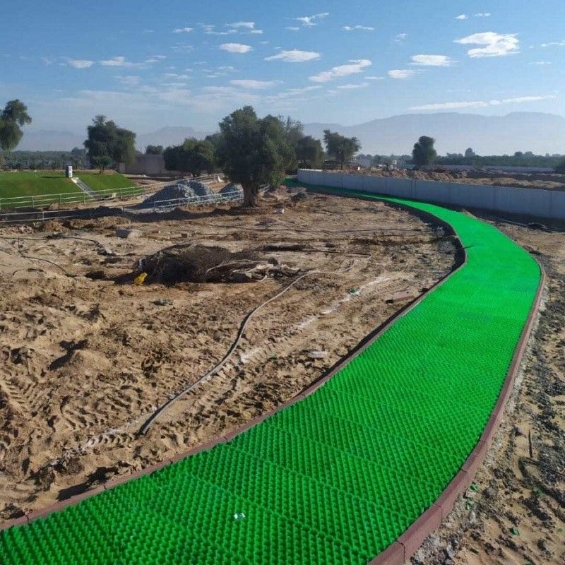 Cỏ Paver Mat nhựa cỏ lưới cỏ sỏi đường vỉa hè đường vỉa hè lưới cỏ