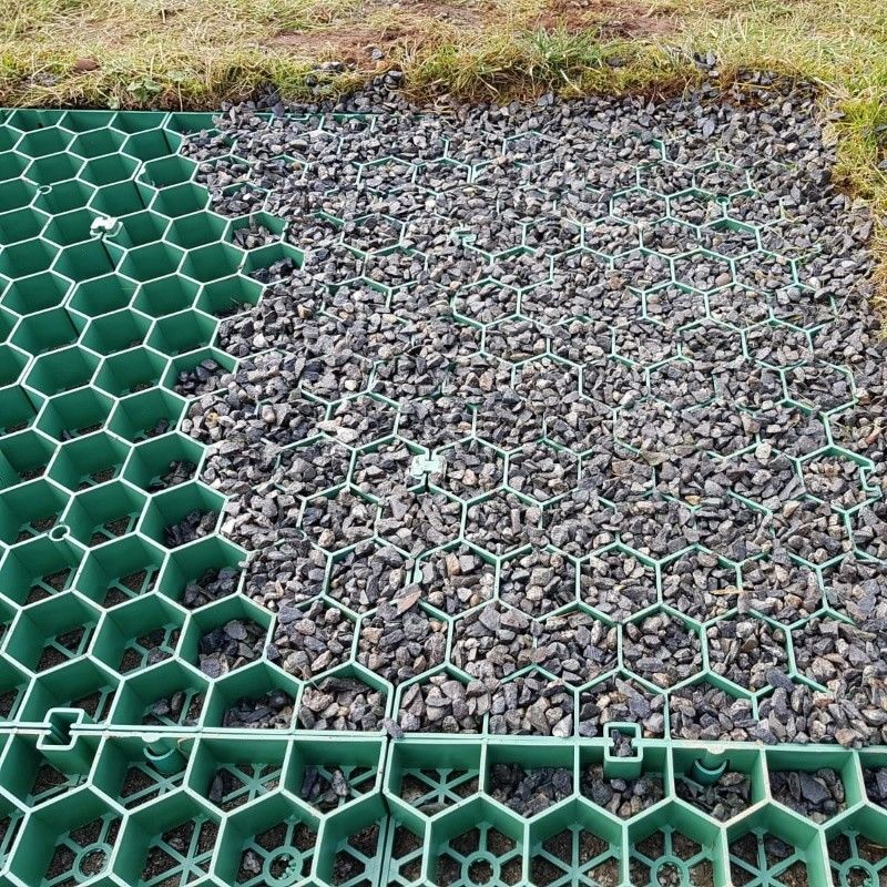 Cỏ Paver Mat nhựa cỏ lưới cỏ sỏi đường vỉa hè đường vỉa hè lưới cỏ