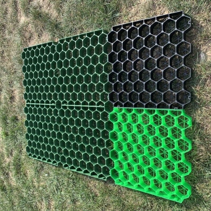 Cỏ Paver Mat nhựa cỏ lưới cỏ sỏi đường vỉa hè đường vỉa hè lưới cỏ