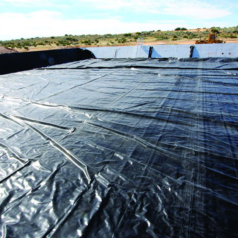 0.75mm 1mm chống rò rỉ chống rò rỉ HDPE mịn Geomembrane Liner hồ để xử lý dung dịch