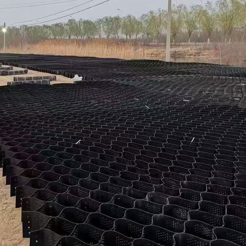 Có kết cấu với các lỗ Hệ thống giam cầm tế bào cao Honeycomb HDPE Geocell cho đường nền tảng Bảo vệ dốc bãi đậu xe Đường lái xe Bức tường giữ