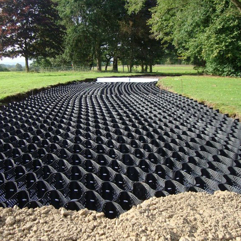 Có kết cấu với các lỗ Hệ thống giam cầm tế bào cao Honeycomb HDPE Geocell cho đường nền tảng Bảo vệ dốc bãi đậu xe Đường lái xe Bức tường giữ