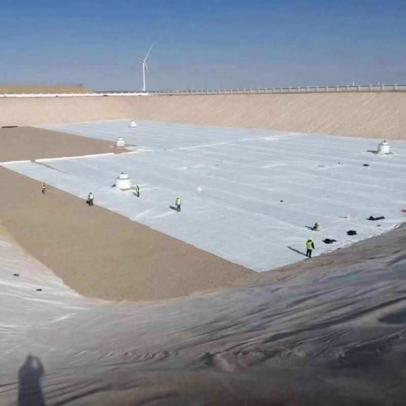 Màu trắng đen không dệt kim đâm Geotextile PET PP cho đường bộ đường cao tốc đường sắt