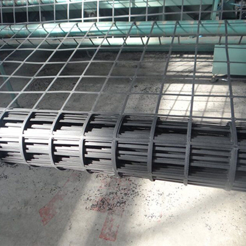 Sức mạnh căng cao hàn biaxial thép nhựa kết hợp đất làm việc Geogrid cho ổn định đất, tính năng chống xói mòn