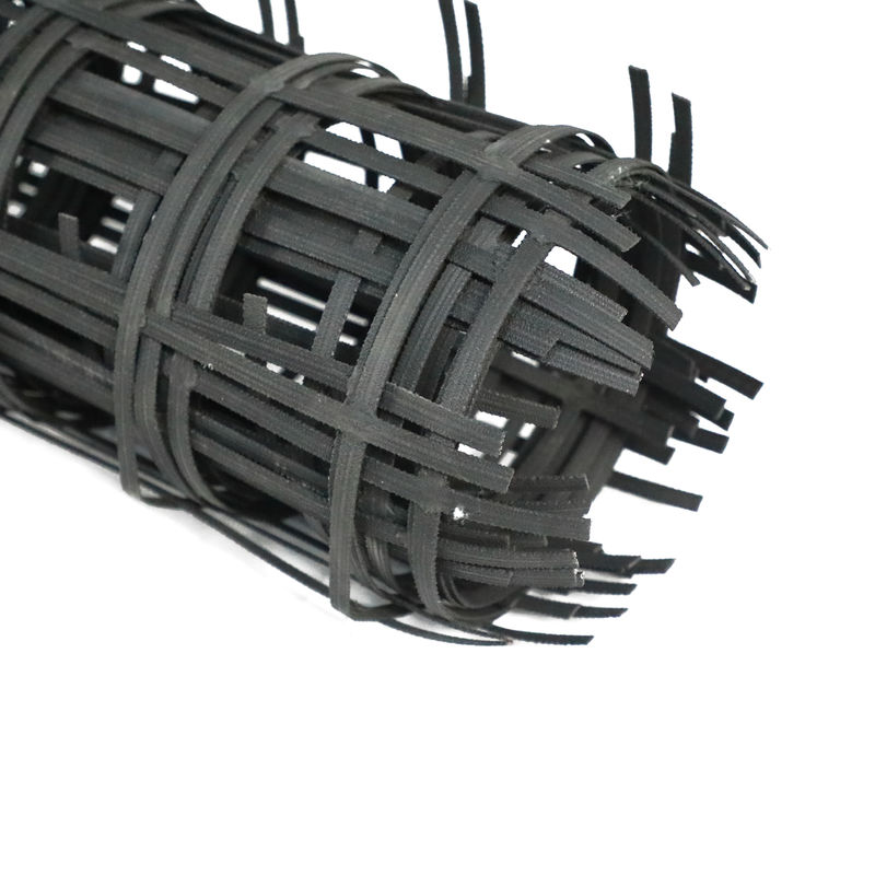Sức mạnh căng cao hàn biaxial thép nhựa kết hợp đất làm việc Geogrid cho ổn định đất, tính năng chống xói mòn