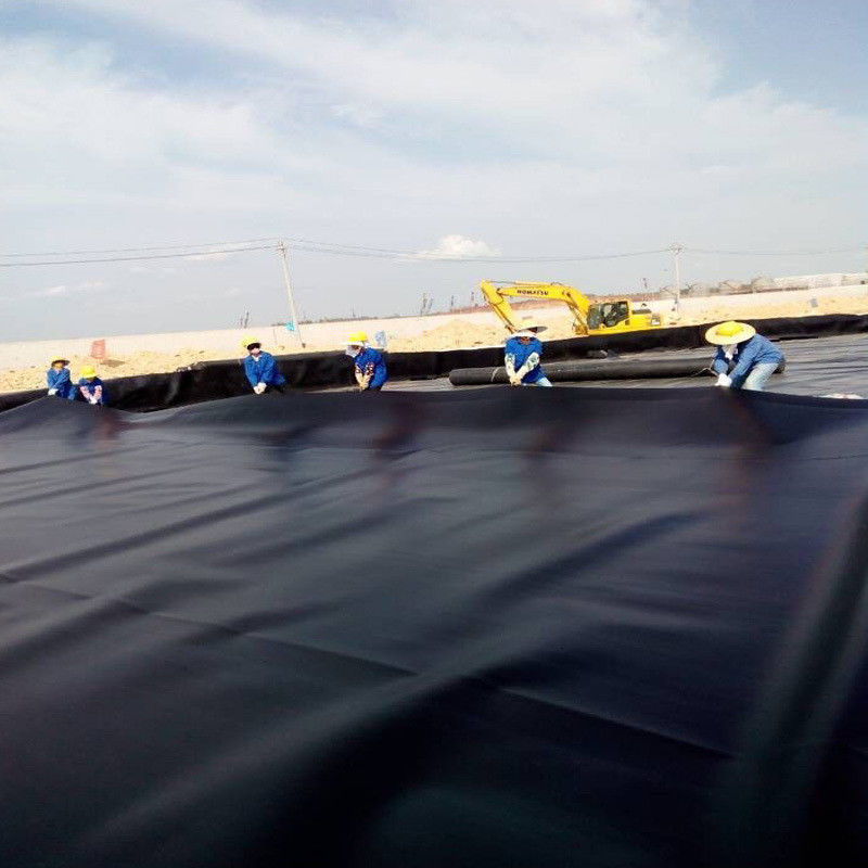 Lớp lót đệm HDPE màu đen bền 0.5mm2mm cho bể cá tròn, ao nuôi thủy sản, hồ chứa nước và ứng dụng chống nước đập