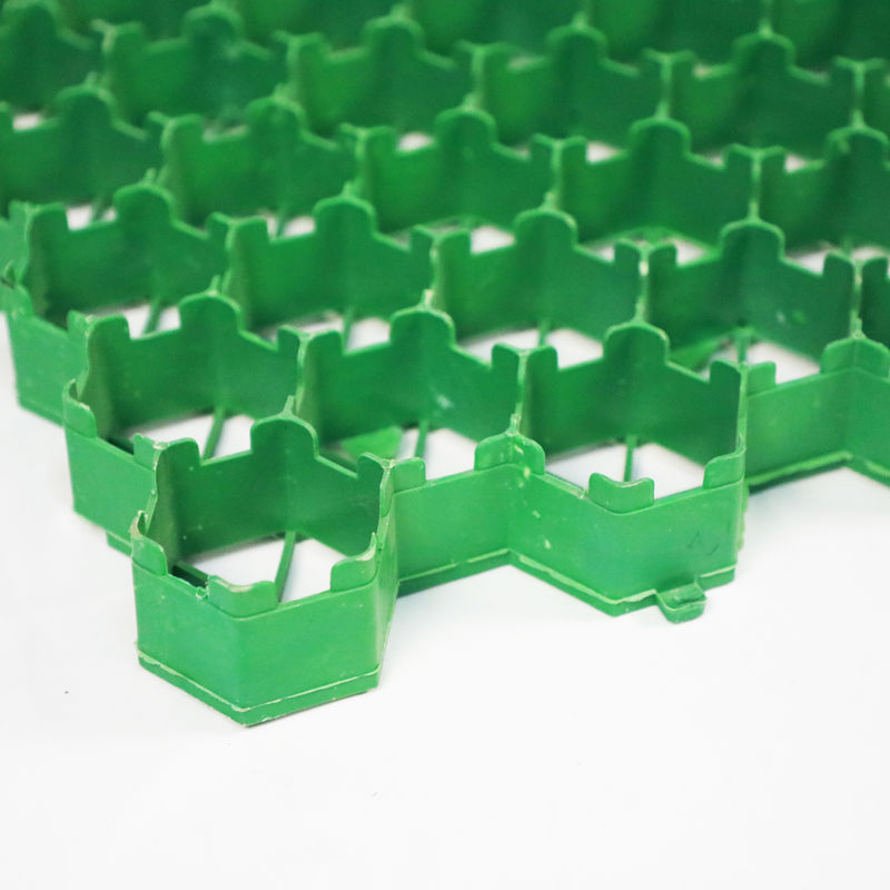 HDPE lưới cỏ nhà sản xuất nhựa sỏi Paver lưới cỏ lưới cho đường lái xe và bãi đậu xe màu xanh lá cây đen