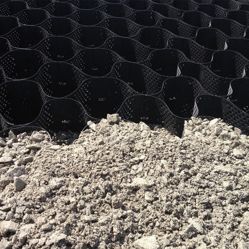 Lưới địa kỹ thuật HDPE, lưới địa kỹ thuật HDPE màu đen để gia cố nền đất yếu, lưới địa kỹ thuật ổn định sỏi giá rẻ trong xây dựng đường
